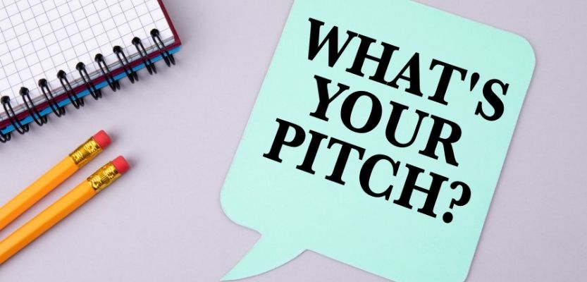 Visual layout of product pitch deck slides