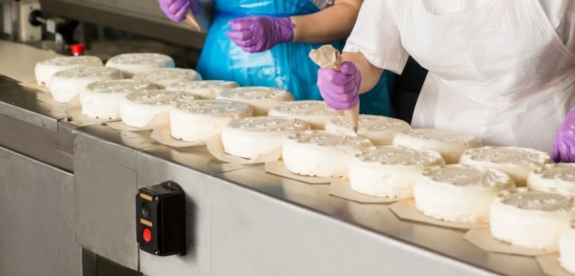 busy factory production line