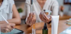 supplier presenting a product range in a retailer meeting, preparing for a 2026 listing