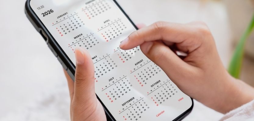 Retail planning calendar showing early Christmas range timelines