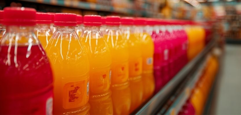 Bold product standing out in simplified supermarket range