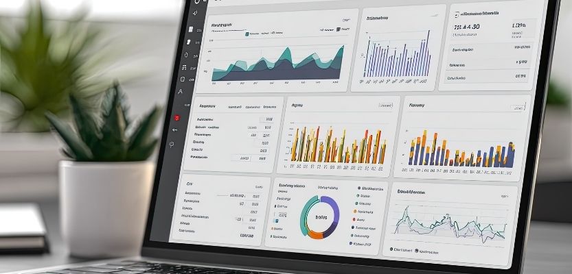 Website analytics dashboard showing visitor data