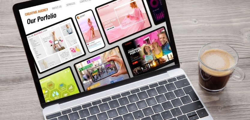 Business website homepage showing an embedded introduction video.