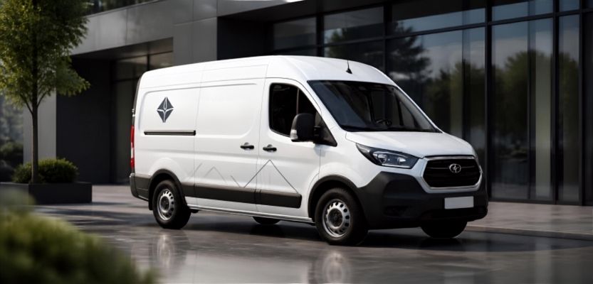 randed company van representing a strong, recognisable single business brand